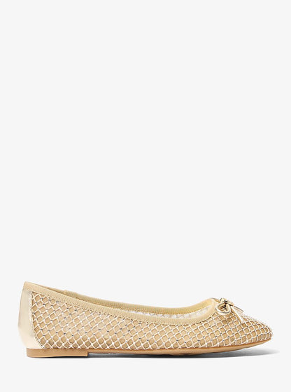 Michael Kors Savannah Embellished Mesh Ballet Flat