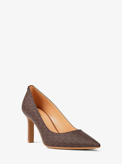 Michael Kors Willa Signature Logo Pump BROWN