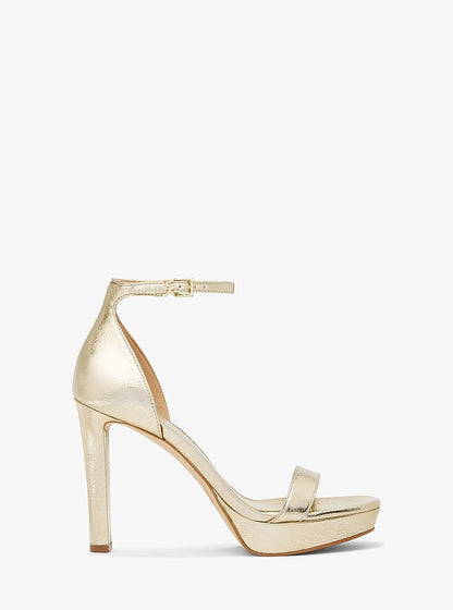 Michael Kors Margot Metallic Platform Sandal