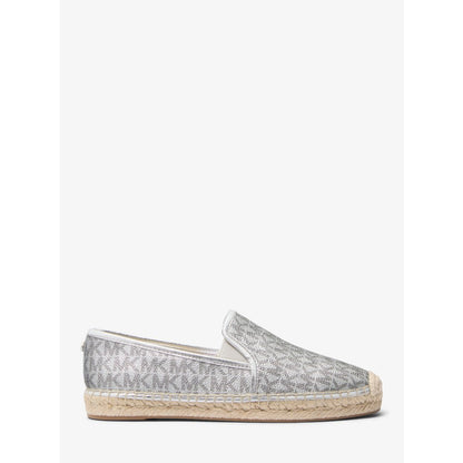 Michael Kors Hastings Metallic Signature Logo Espadrille