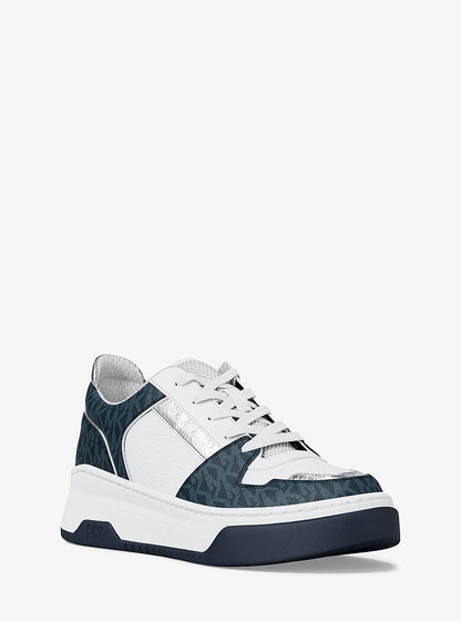 Michael Kors Lexi Mixed-Media Sneaker ADMIRAL