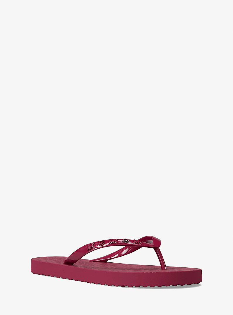 Michael Kors Signature Logo Flip Flops