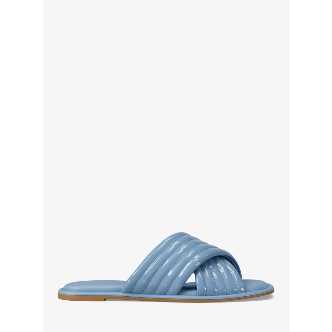 Michael Kors Portia Patent Slide Sandal