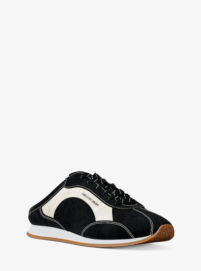 Michael Kors Avi Suede Slip-On Sneaker BLACK