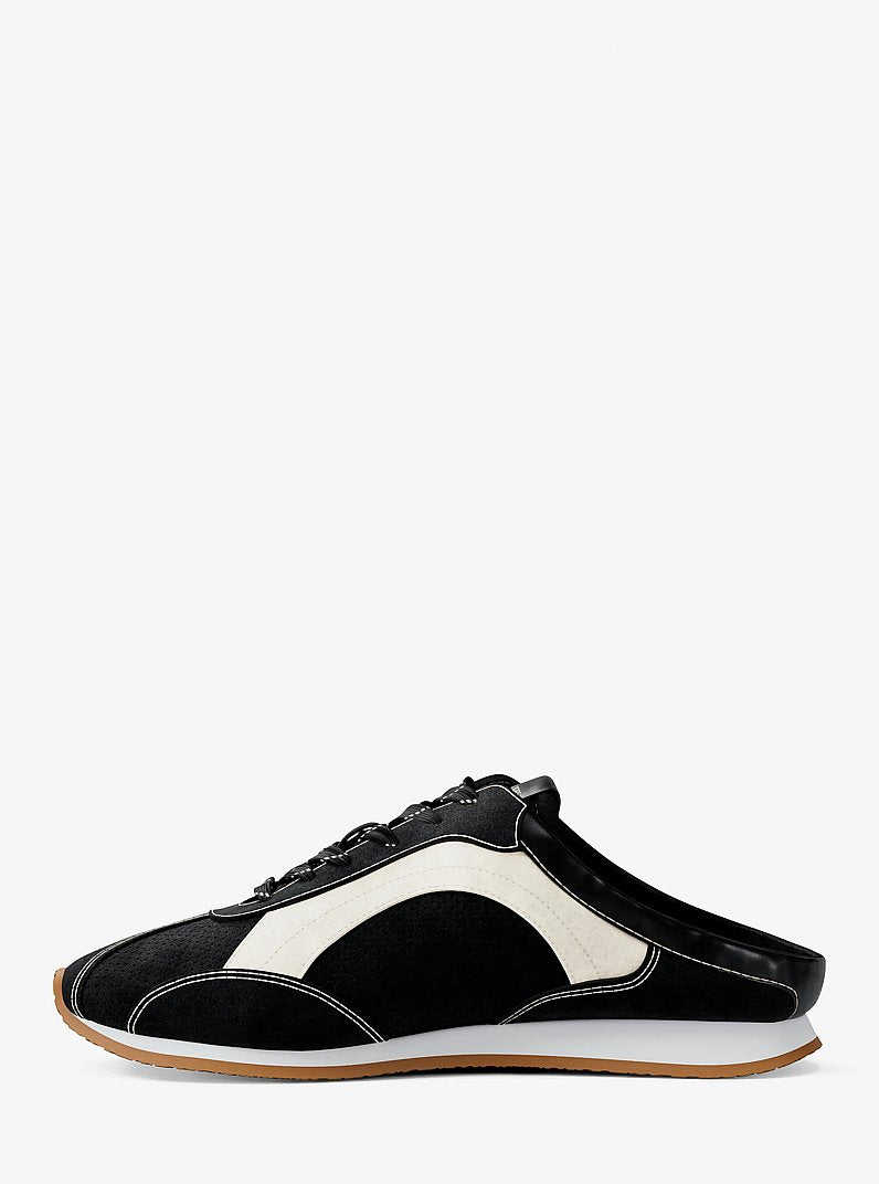 Michael Kors Avi Suede Slip-On Sneaker BLACK