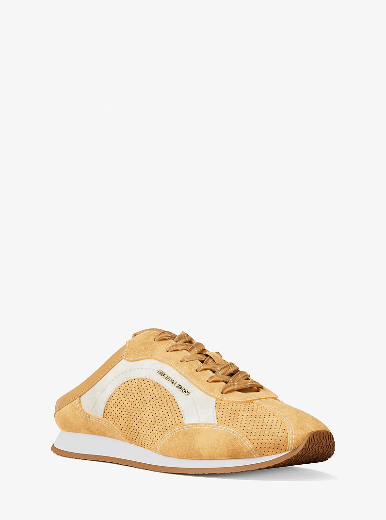 Michael Kors Avi Suede Slip-On Sneaker HONEYWHEAT