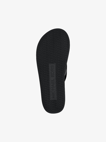 Michael Kors Bedford Logo Flip Flop BLACK