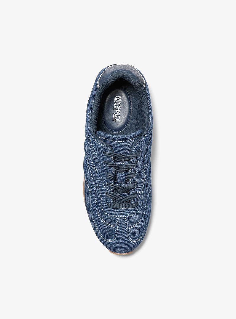 Michael Kors Essex Denim Trainer DK VT BLUWSH