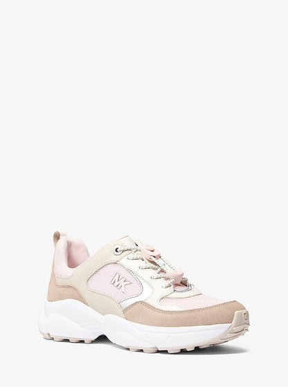 Michael Kors Jett Mixed-Media Trainer