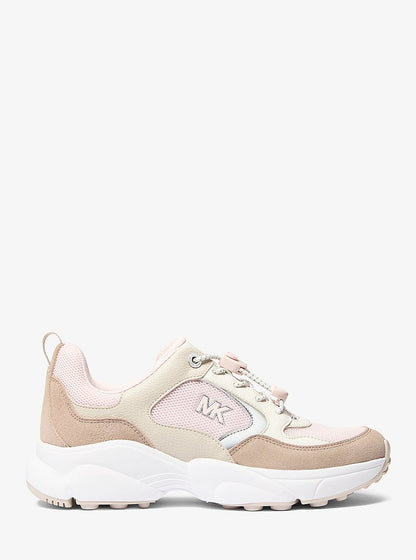 Michael Kors Jett Mixed-Media Trainer