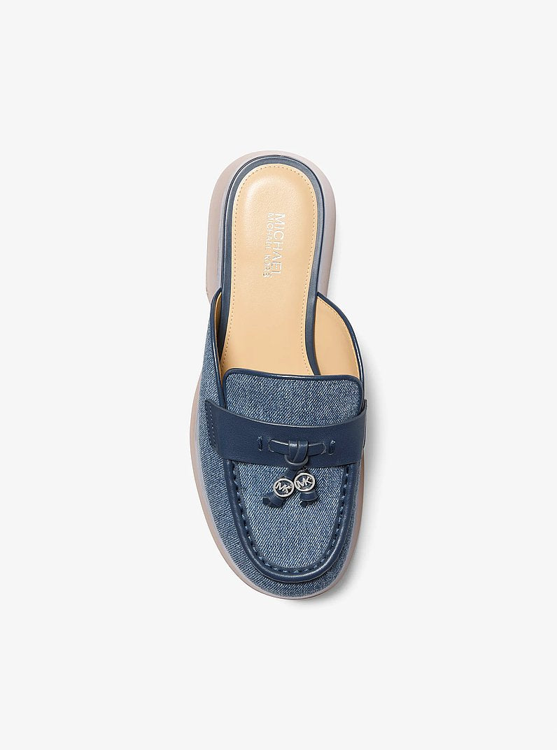 Michael Kors Zoe Denim Mule DK VT BLUWSH