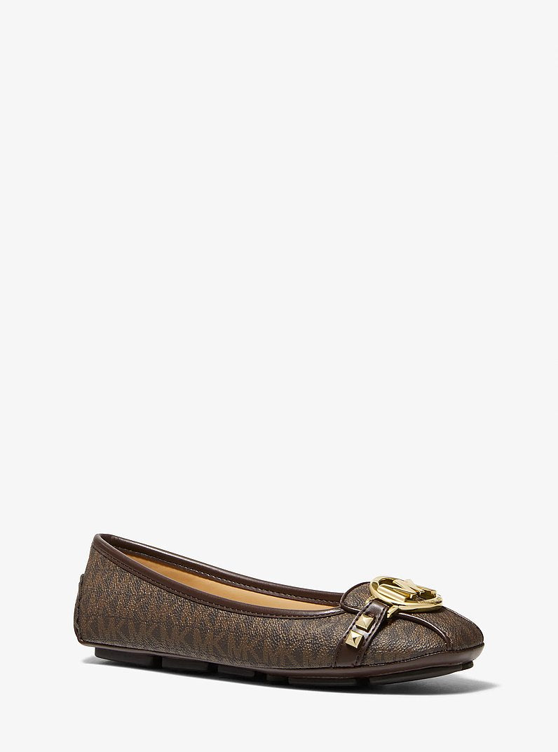 Michael Kors Fulton Studded Logo Moccasin BROWN
