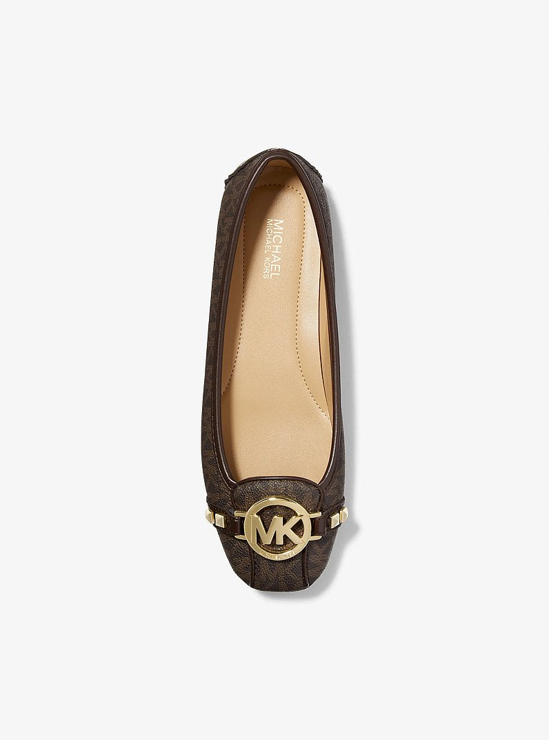 Michael Kors Fulton Studded Logo Moccasin BROWN