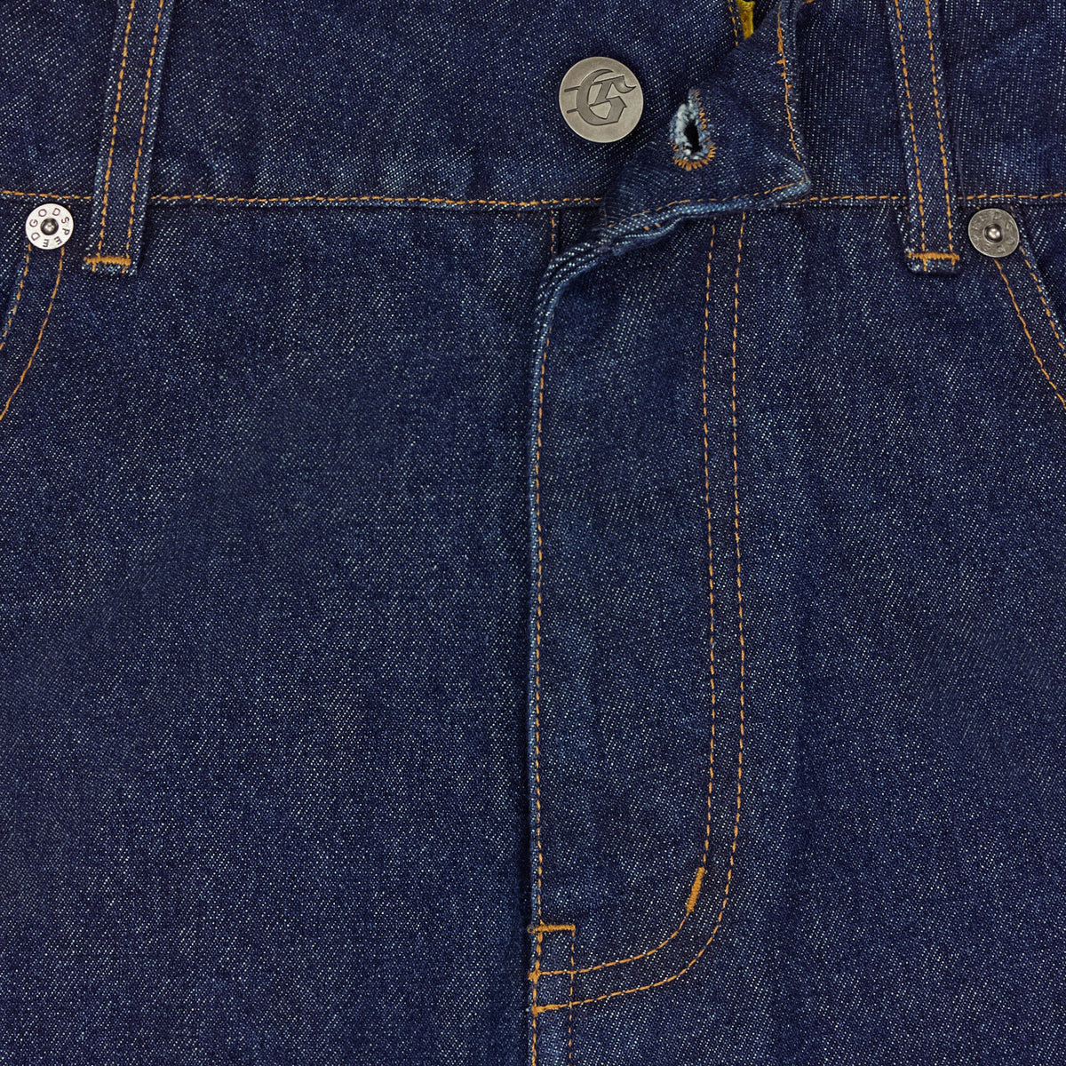 Godspeed Twin Panel Denim Shorts (Raw Blue)