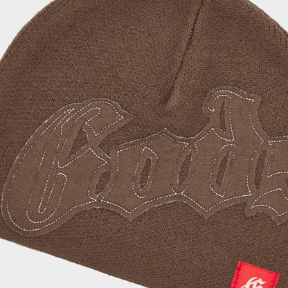 Godspeed OG Logo Stitched Beanie (Brown)