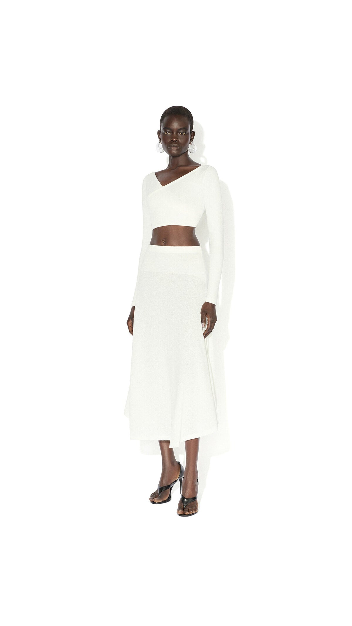 Alaïa Cotton Crepe Wrapped Top