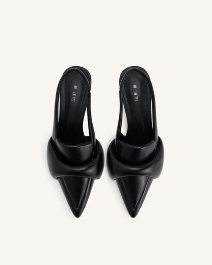 Jw Pei Carla Soft Padded Kitten Heel Pumps Black