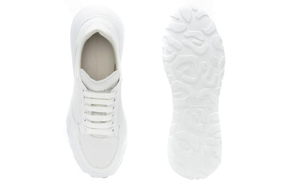 Alexander McQueen Court Trainers White Leather
