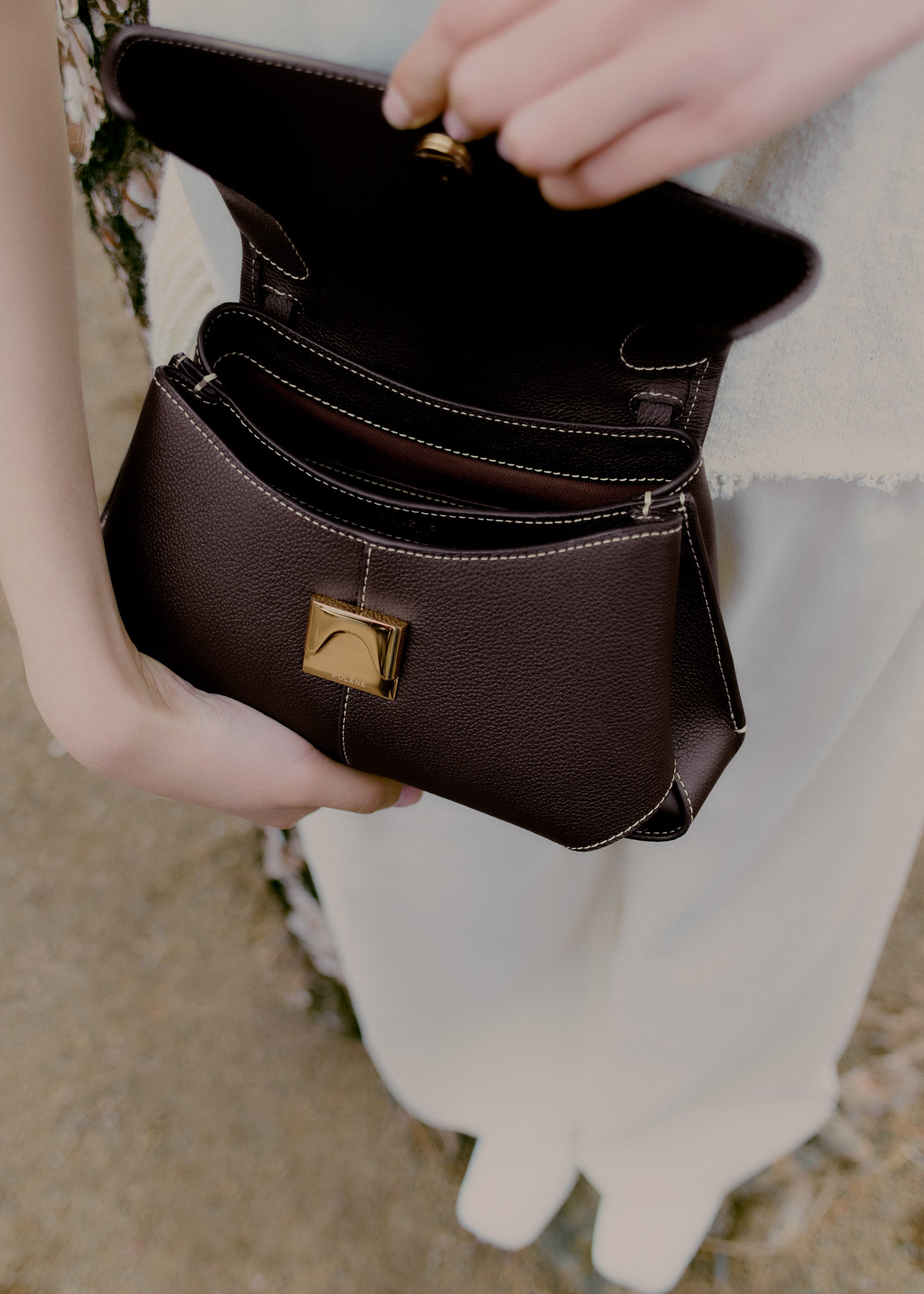 Polene Mokki Mini Textured Ebony – Kicks Machine