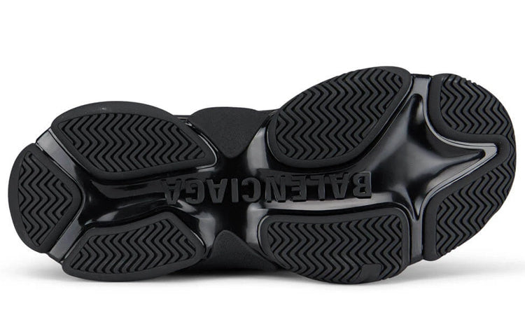 Balenciaga Triple S Allover Logo Black Green