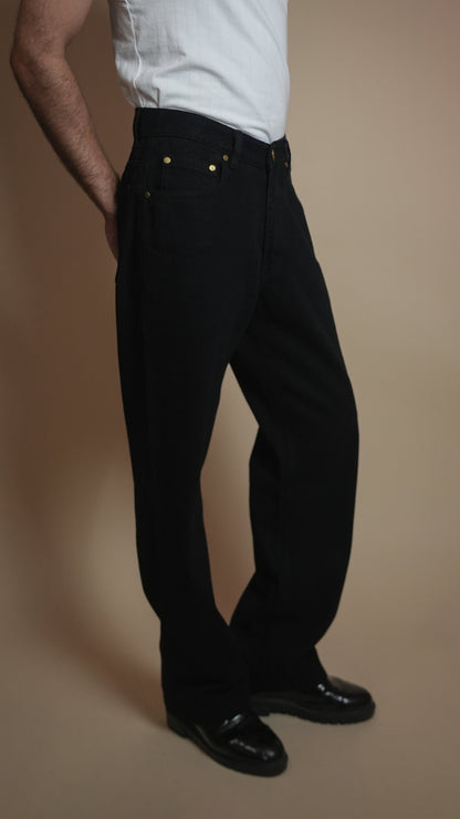 CLASSIC BLACK DENIM MEN'S JEANS