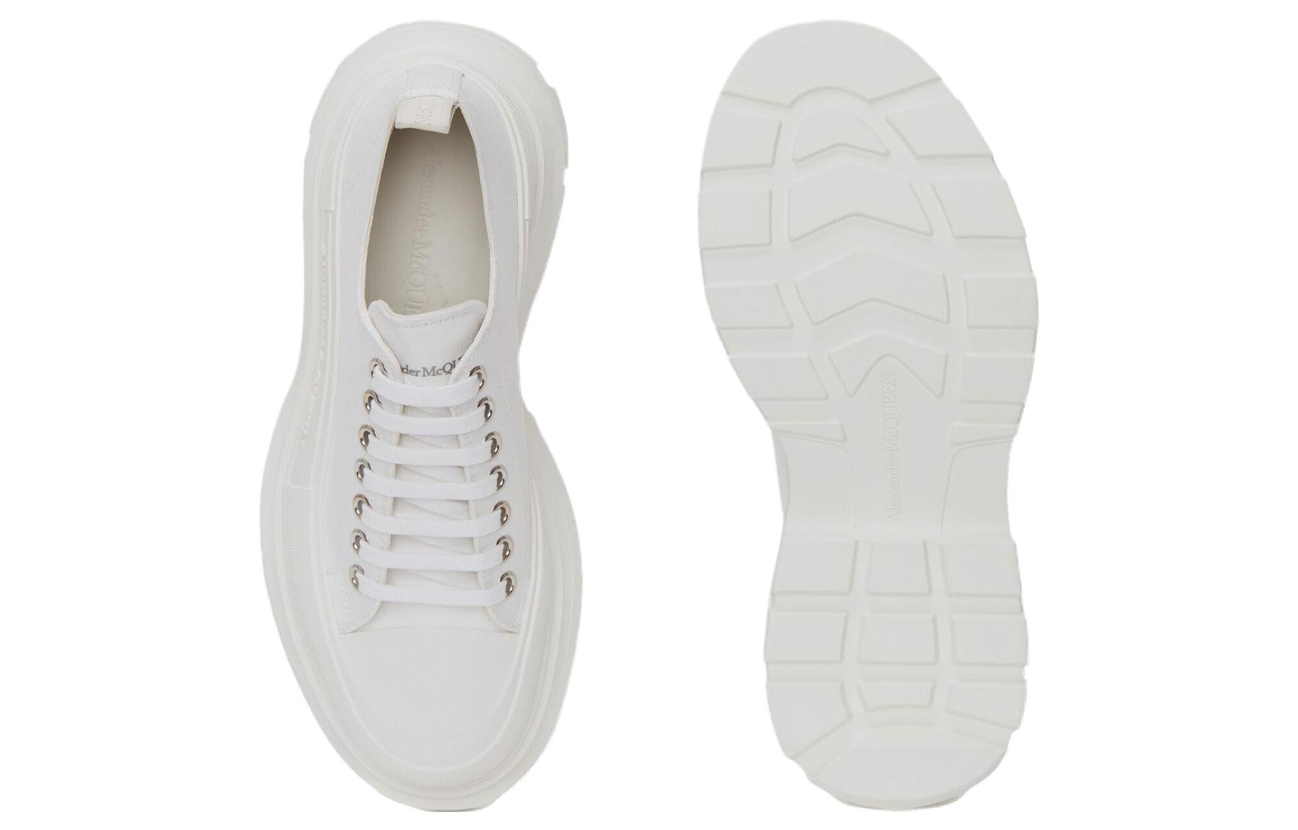 Alexander McQueen Tread Slick Low Lace Up White FW21