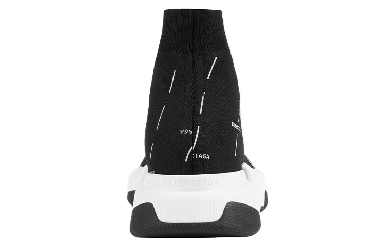 Balenciaga Speed 2.0 Black White Logo (Women's)