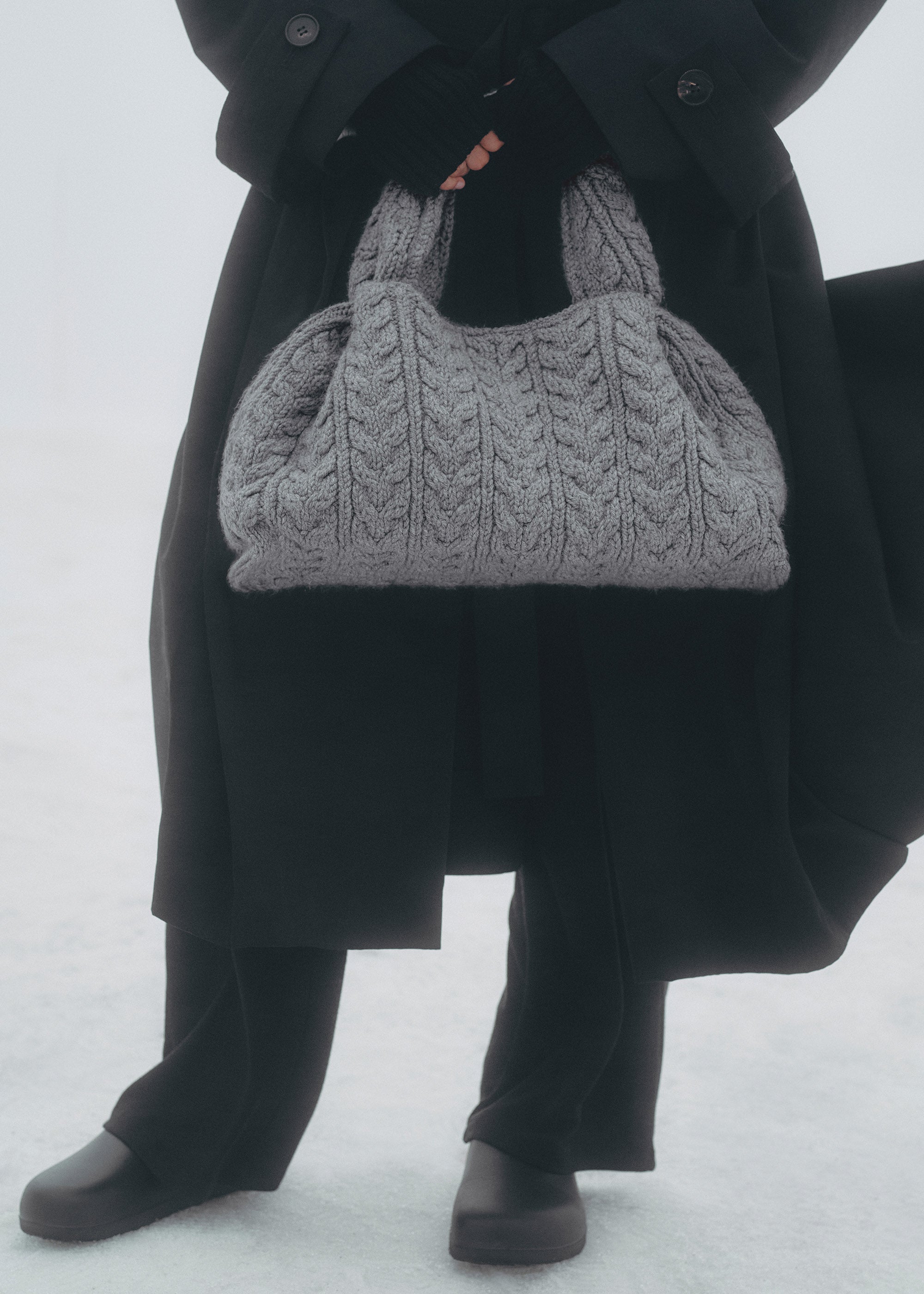 Polene Numero Neuf Large Merino Stone