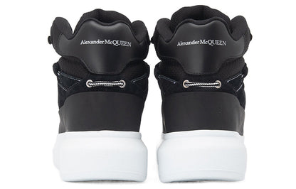 Alexander McQueen High Top Skate Sneaker Black White