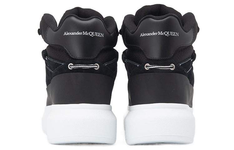 Alexander McQueen High Top Skate Sneaker Black White