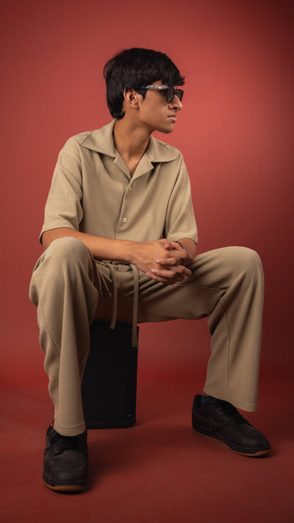 BEIGE CO-ORD SET MEN'S PANT