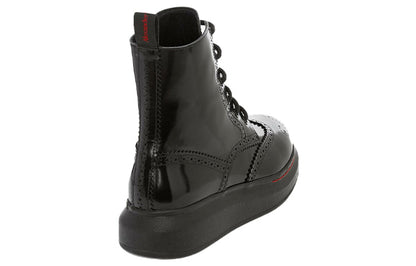 Alexander McQueen Hybrid Lace Up Boot Black (Women's)