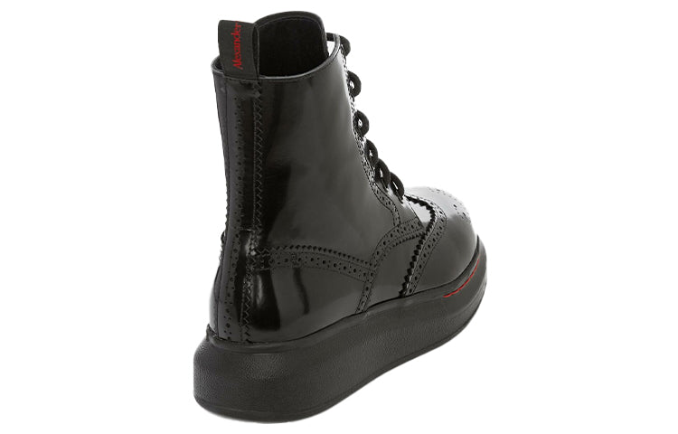 Alexander McQueen Hybrid Lace Up Boot Black (Women's)