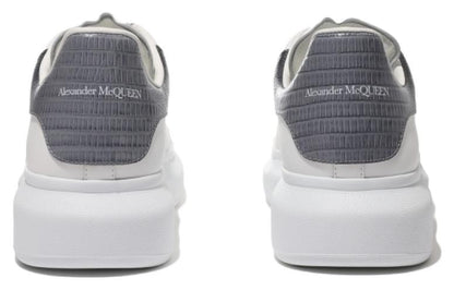 Alexander McQueen Oversized White Black Silver Croc