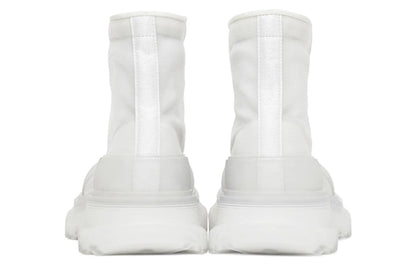Alexander McQueen Tread Slick Boot White White Clear Sole