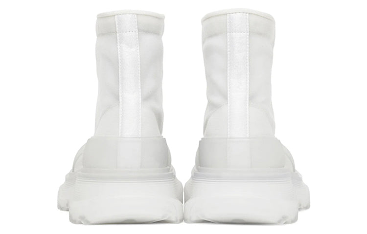 Alexander McQueen Tread Slick Boot White White Clear Sole
