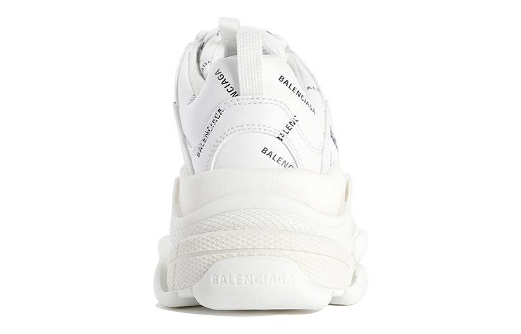 Balenciaga Triple S Allover Logo White (Women's)