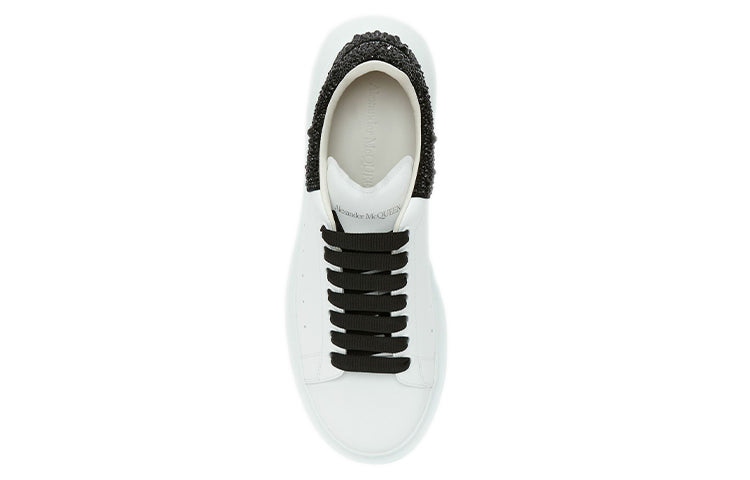 Alexander McQueen Oversized White Black Crystals