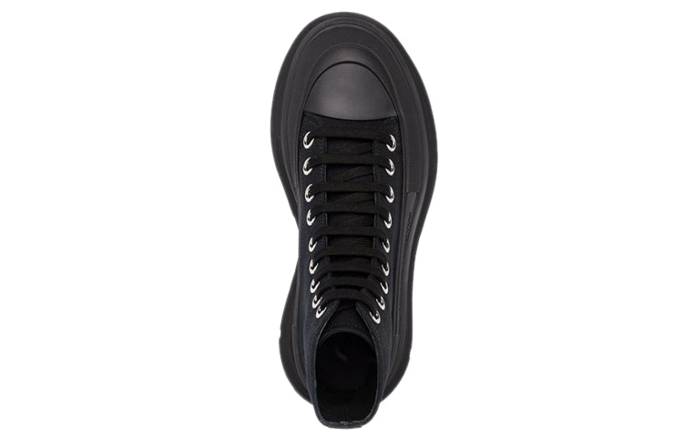 Alexander McQueen Tread Slick Lace Up Boot Black (Women's)