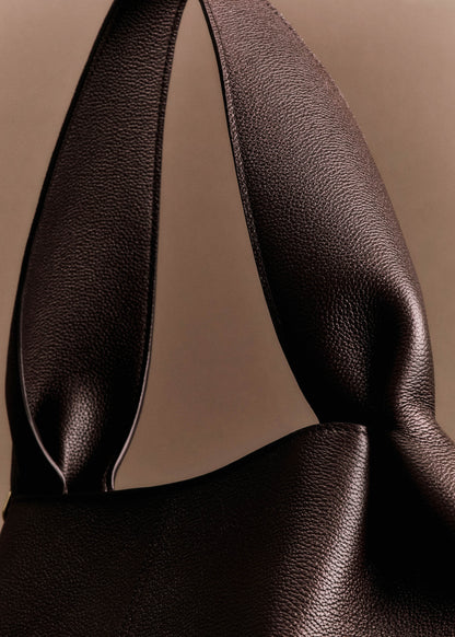 Polene Numero Neuf East West Textured Ebony