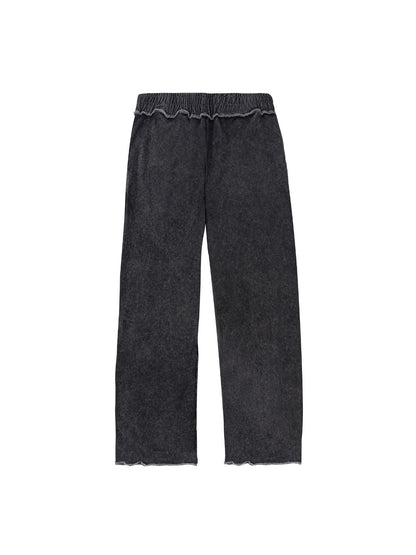 SMOKED REVERSE WAISTBAND JOGGERS