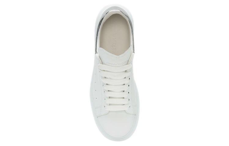 Alexander McQueen Oversized White Silver Croco
