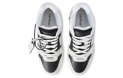 OFF-WHITE Out Of Office OOO Low Tops Black White