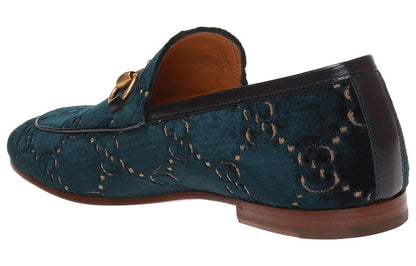 Gucci Jordaan GG Loafer Blue Velvet