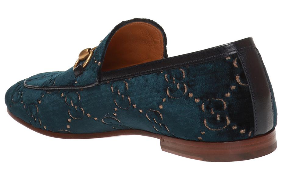 Gucci Jordaan GG Loafer Blue Velvet