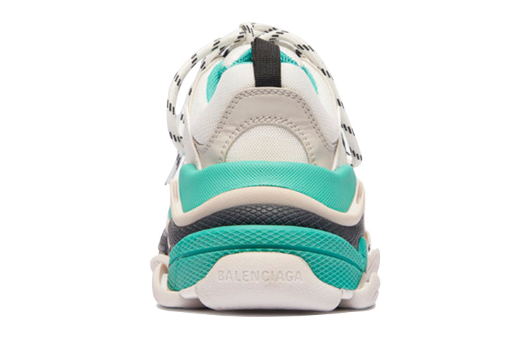 Balencaiga Triple S White Grey Turquoise (Women's)