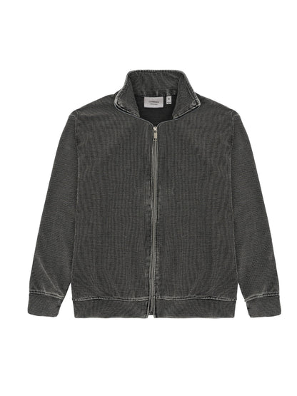 SMOKED CORDUROY ZIPPER