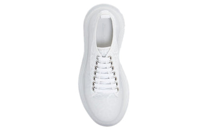Alexander McQueen Tread Slick Low Lace Up White Transparent (Women's)
