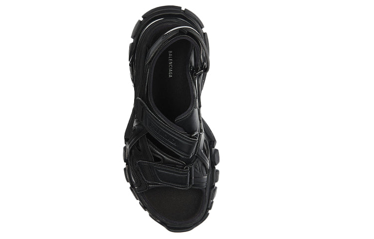 Balenciaga Track Sandal Black