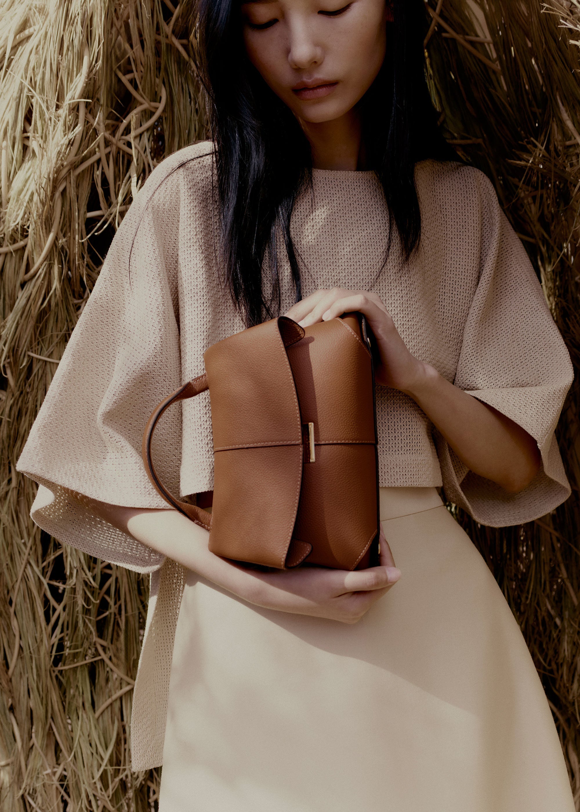 Polene Mokki Mini Textured Camel India | Kicks Machine